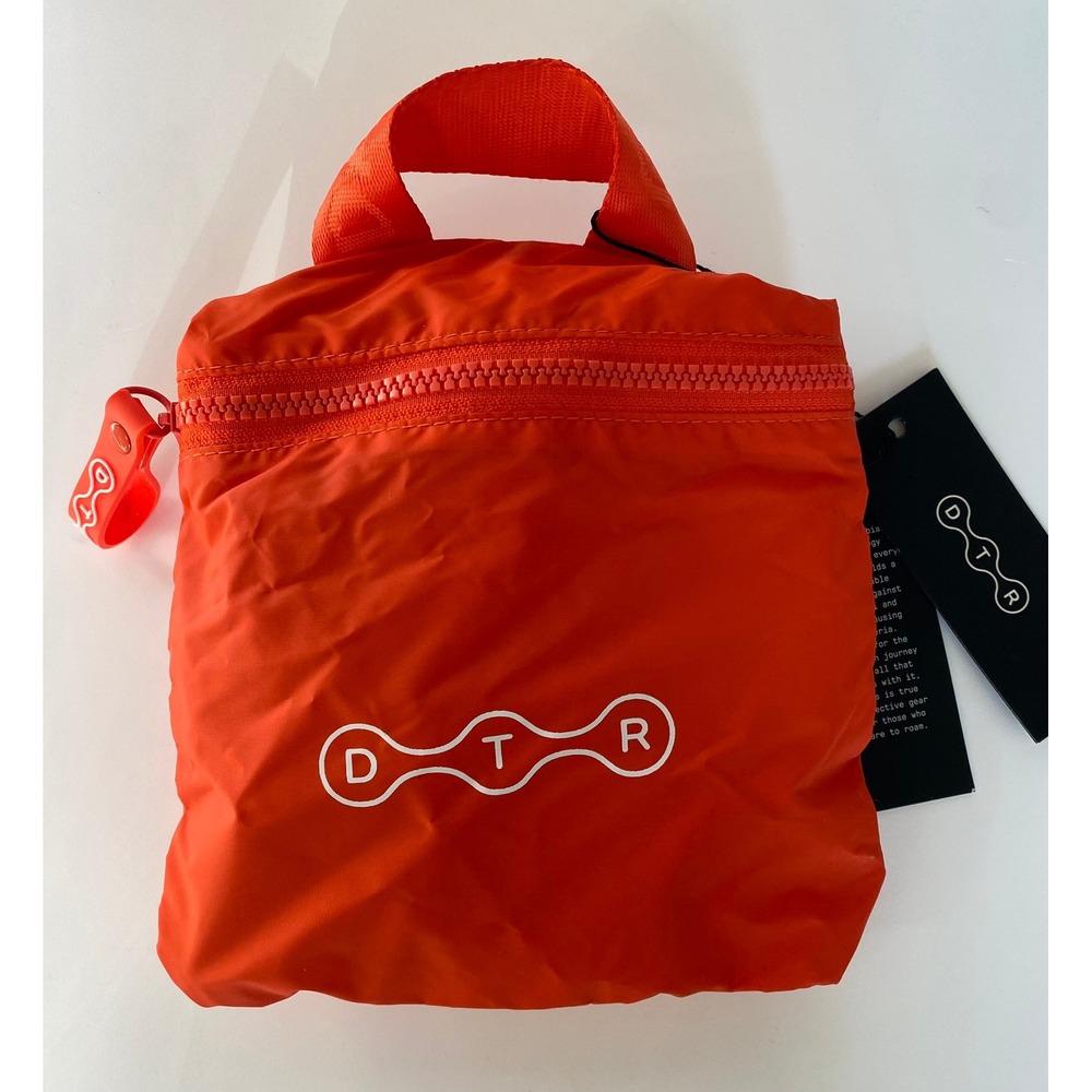 NWT Dare To Roam Tote Bag Women Foldable Tango Orange Packable Recycled Nylon